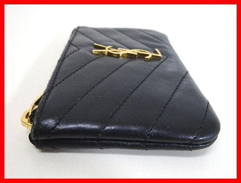 SAINT LAURENT　キーケース　モノグラム　ブラック　中古　Mイ-425