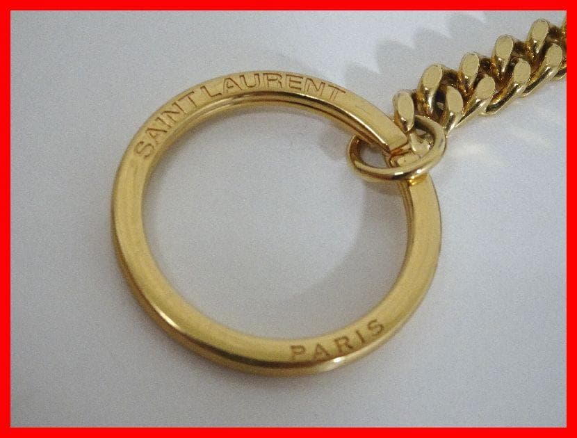 SAINT LAURENT　キーケース　モノグラム　ブラック　中古　Mイ-425