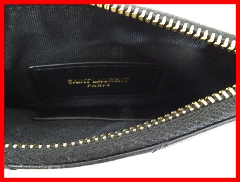 SAINT LAURENT　キーケース　モノグラム　ブラック　中古　Mイ-425