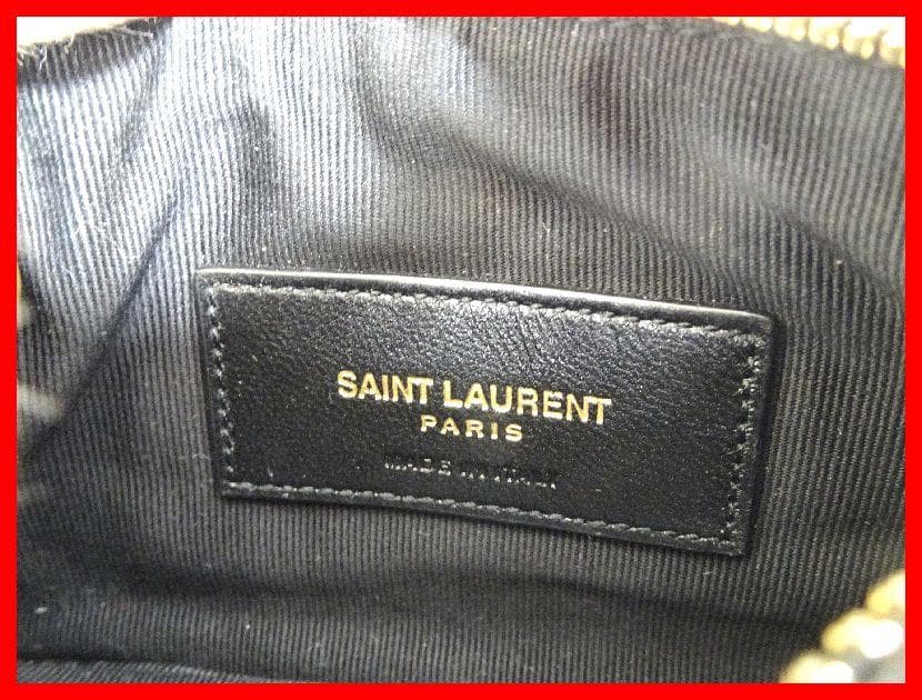 SAINT LAURENT　キーケース　モノグラム　ブラック　中古　Mイ-425