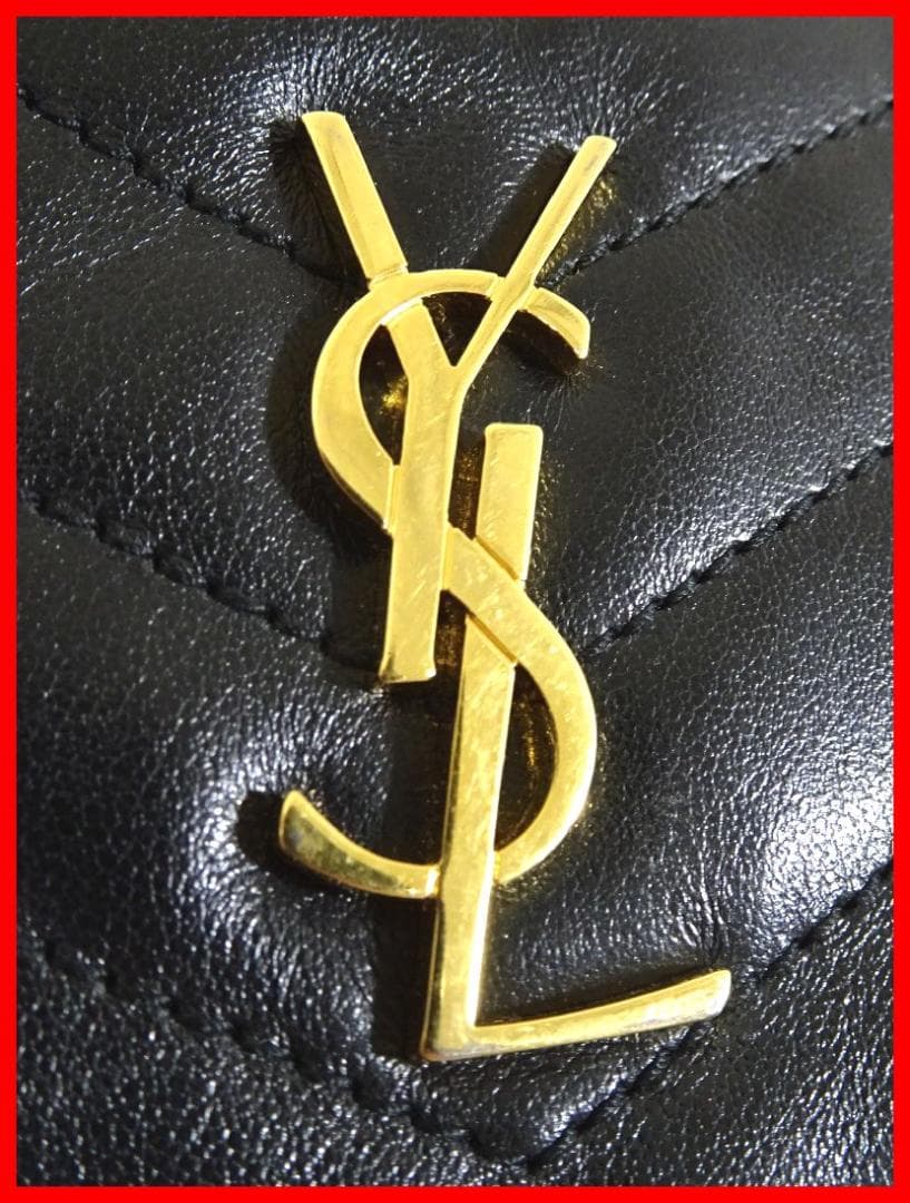 SAINT LAURENT　キーケース　モノグラム　ブラック　中古　Mイ-425