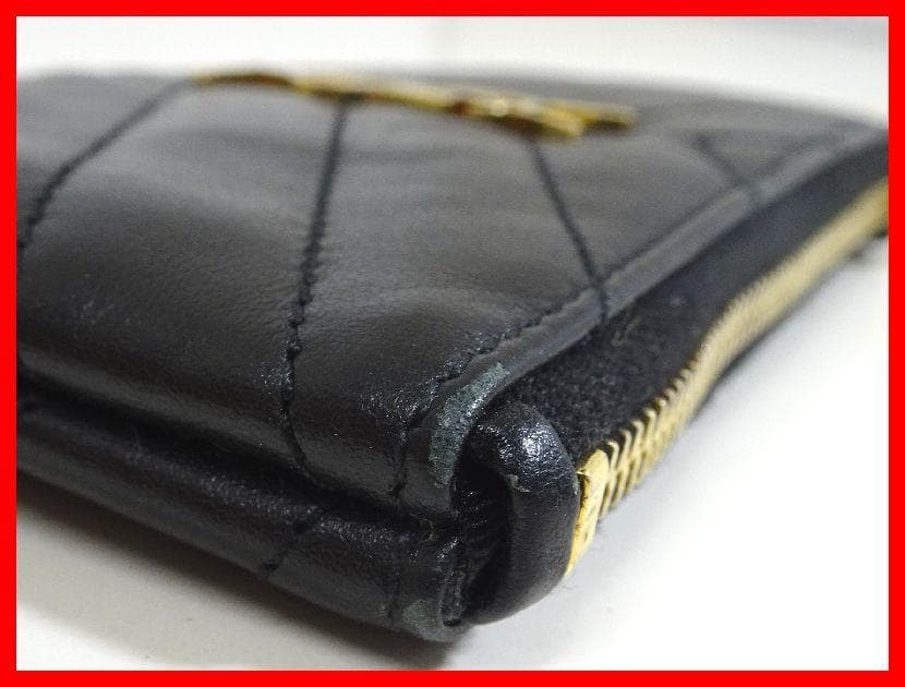 SAINT LAURENT　キーケース　モノグラム　ブラック　中古　Mイ-425