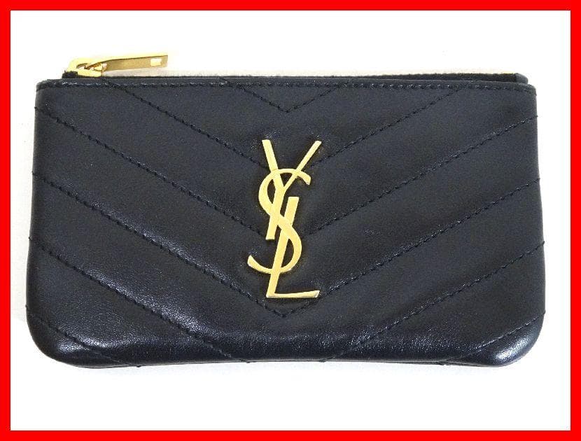 SAINT LAURENT　キーケース　モノグラム　ブラック　中古　Mイ-425