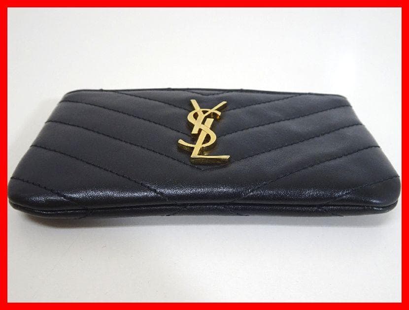 SAINT LAURENT　キーケース　モノグラム　ブラック　中古　Mイ-425