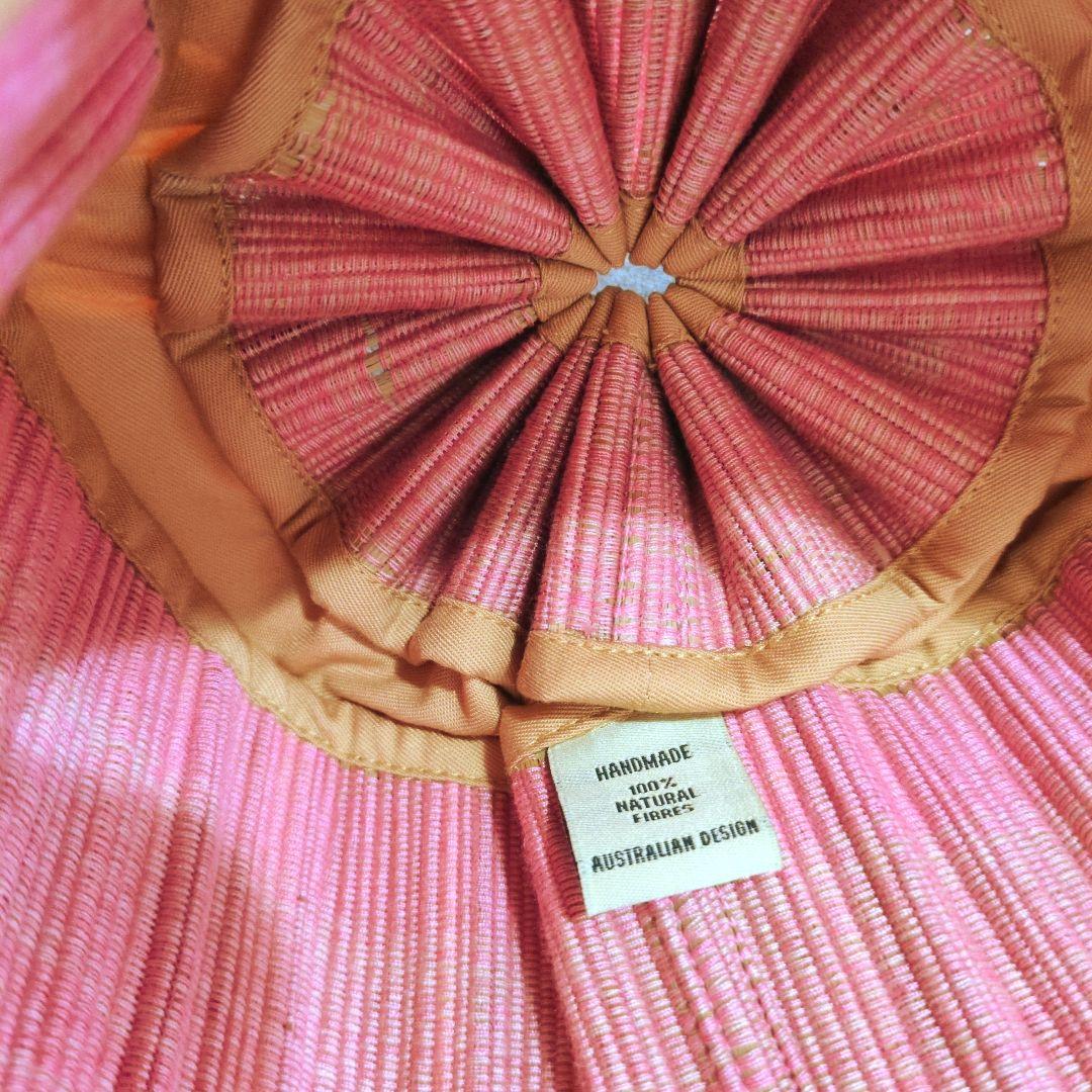 期間限定値下げ　Lorna Murray Mサイズ 麦わら帽子 ピンク