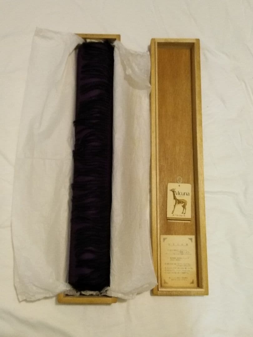 luna ビキューナ　カシミヤ　Vicuna　ヌーベル　ショール桐箱入り
