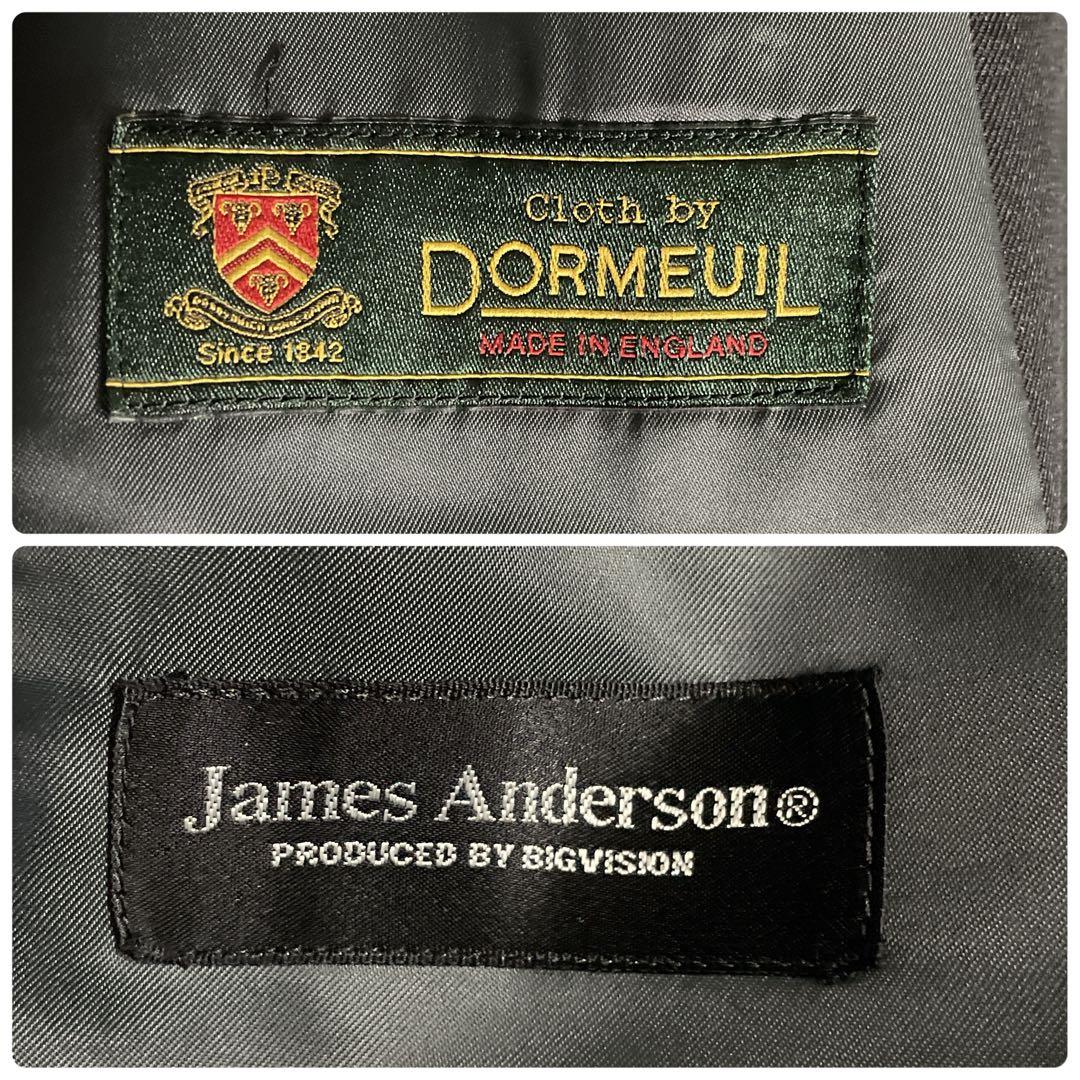 【極美品】 極上ウール セットアップスーツ × HERMESネクタイ 小物付き