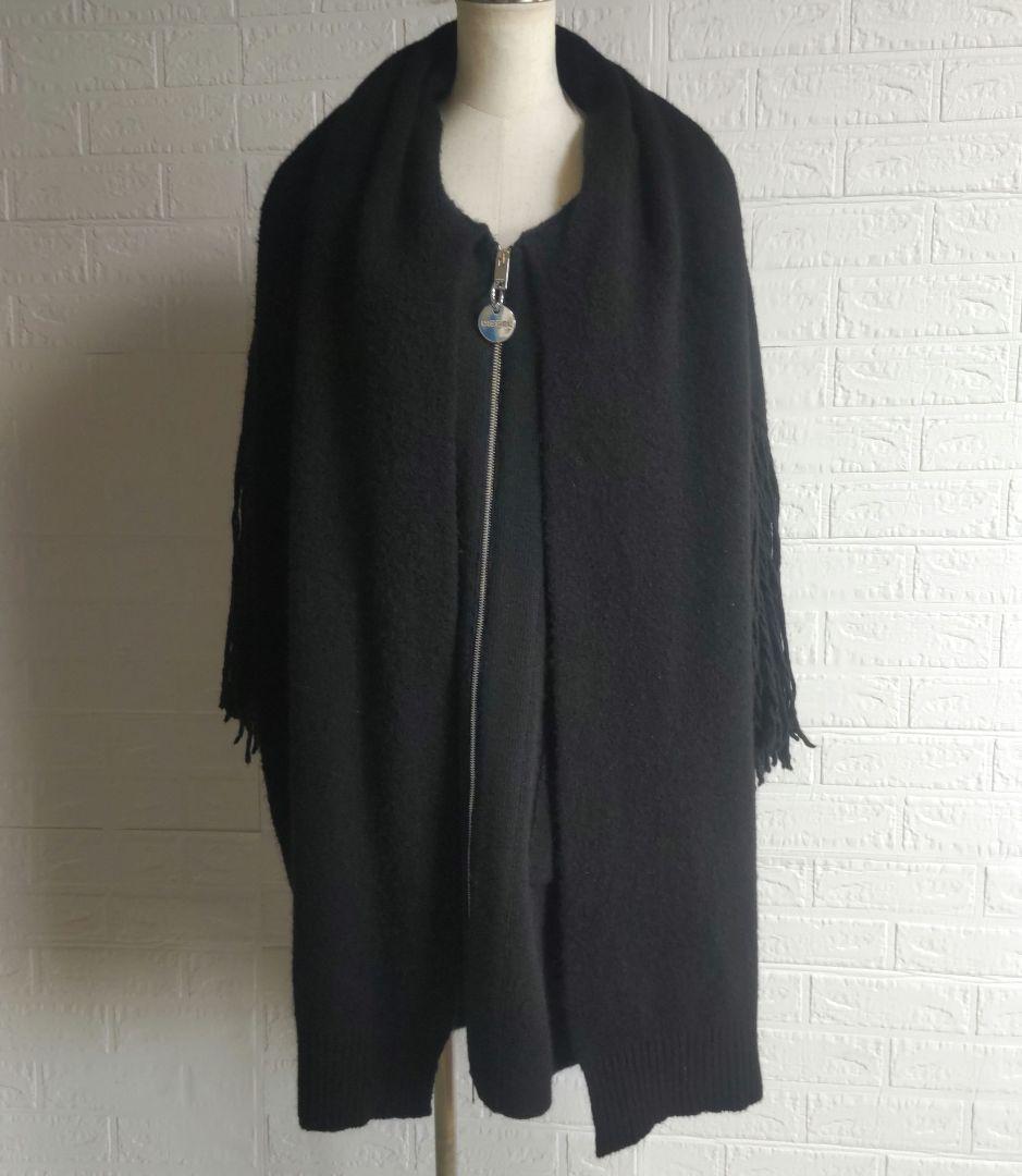 専用✨DIESEL　ディーゼル 　ロングフリンジ ジップアップ オーバーコート