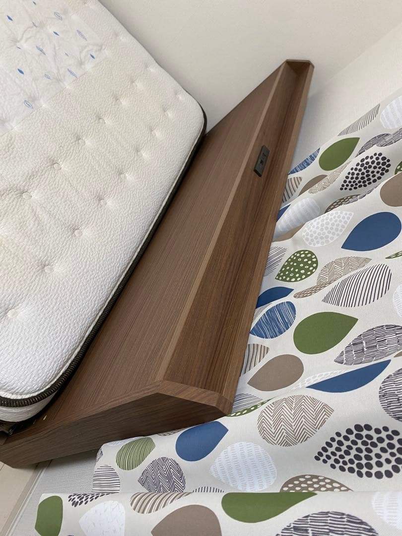 【埼玉/引取可】状態良好 ニトリ ダブルベッドフレーム+Nスリープマットレス