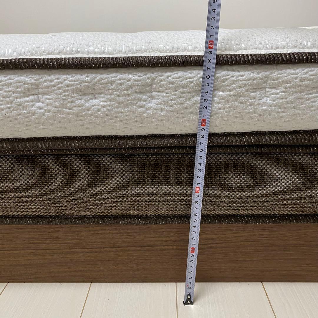 【埼玉/引取可】状態良好 ニトリ ダブルベッドフレーム+Nスリープマットレス