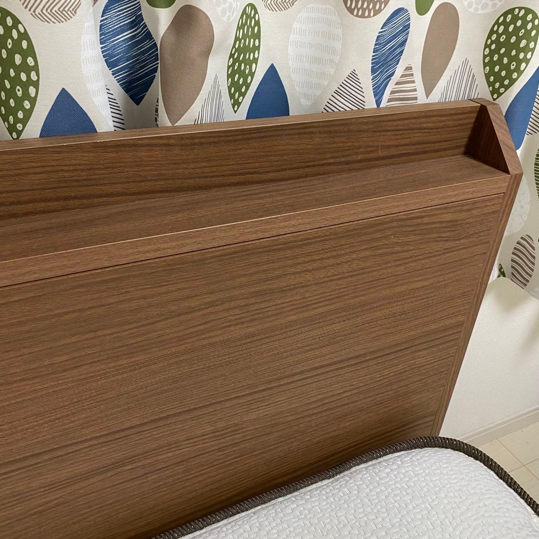 【埼玉/引取可】状態良好 ニトリ ダブルベッドフレーム+Nスリープマットレス