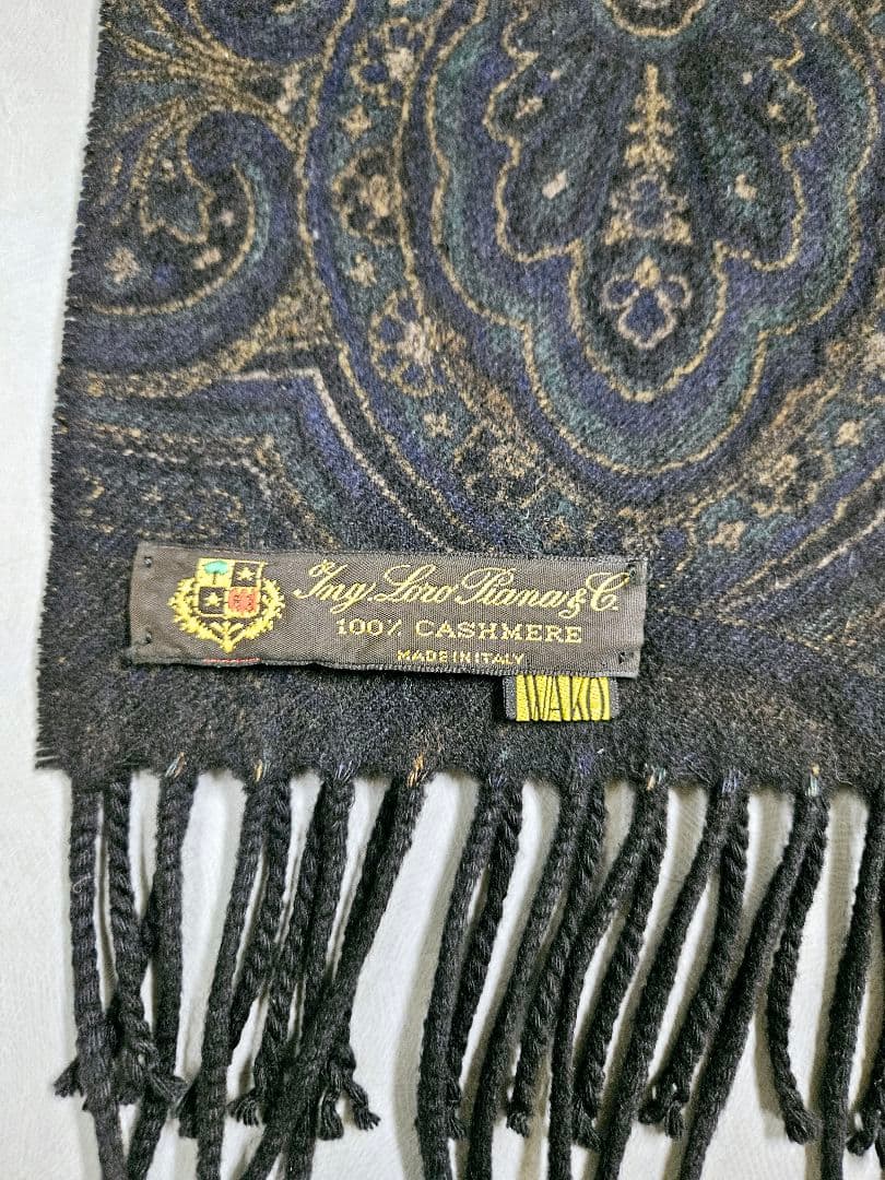 t*u様 Loro Piana ロロピアーナ カシミヤ100% ペイズリー柄 マ