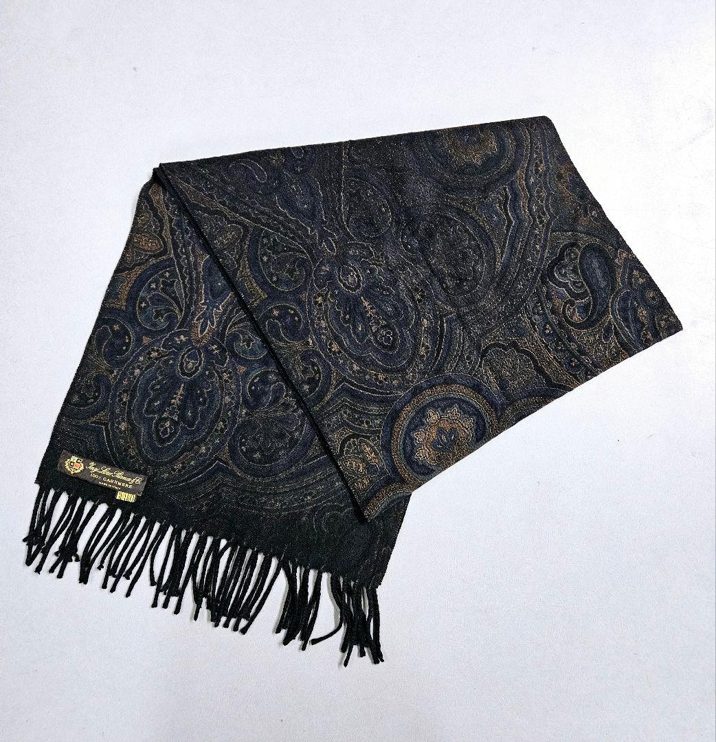 t*u様 Loro Piana ロロピアーナ カシミヤ100% ペイズリー柄 マ
