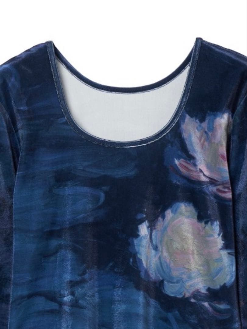 Velour Art Print Top/ベロアアートプリントトップ