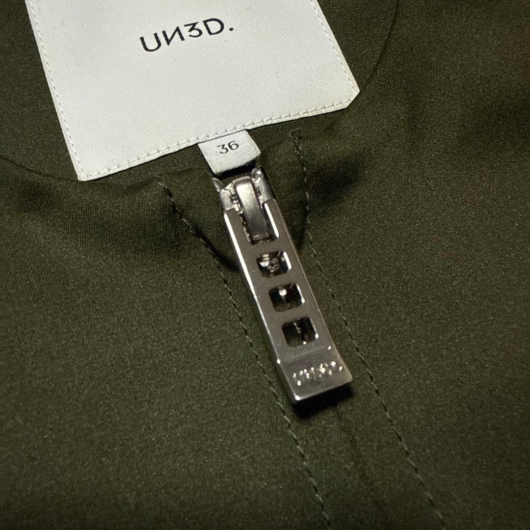 美品☆ UN3D.　アウトシームショートブルゾン カーキ
