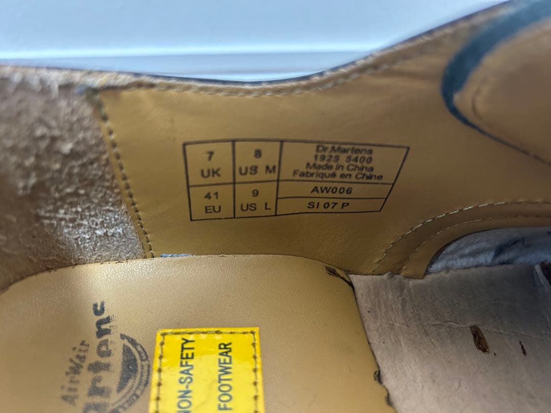 Dr.Martens 1925 5400 US8 ブラック スチールトゥ 美品