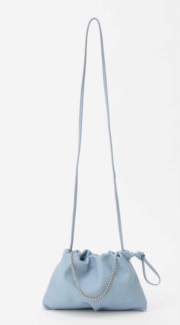 russet レザー巾着4WAY ミニショルダーバッグ