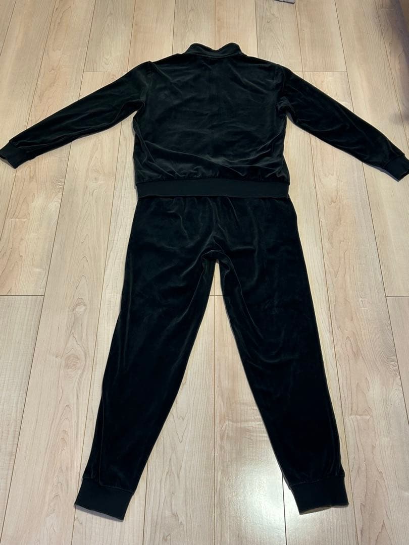 PUMA プーマ ベロア ジャージ上下セット ブラック M セットアップ　メンズ