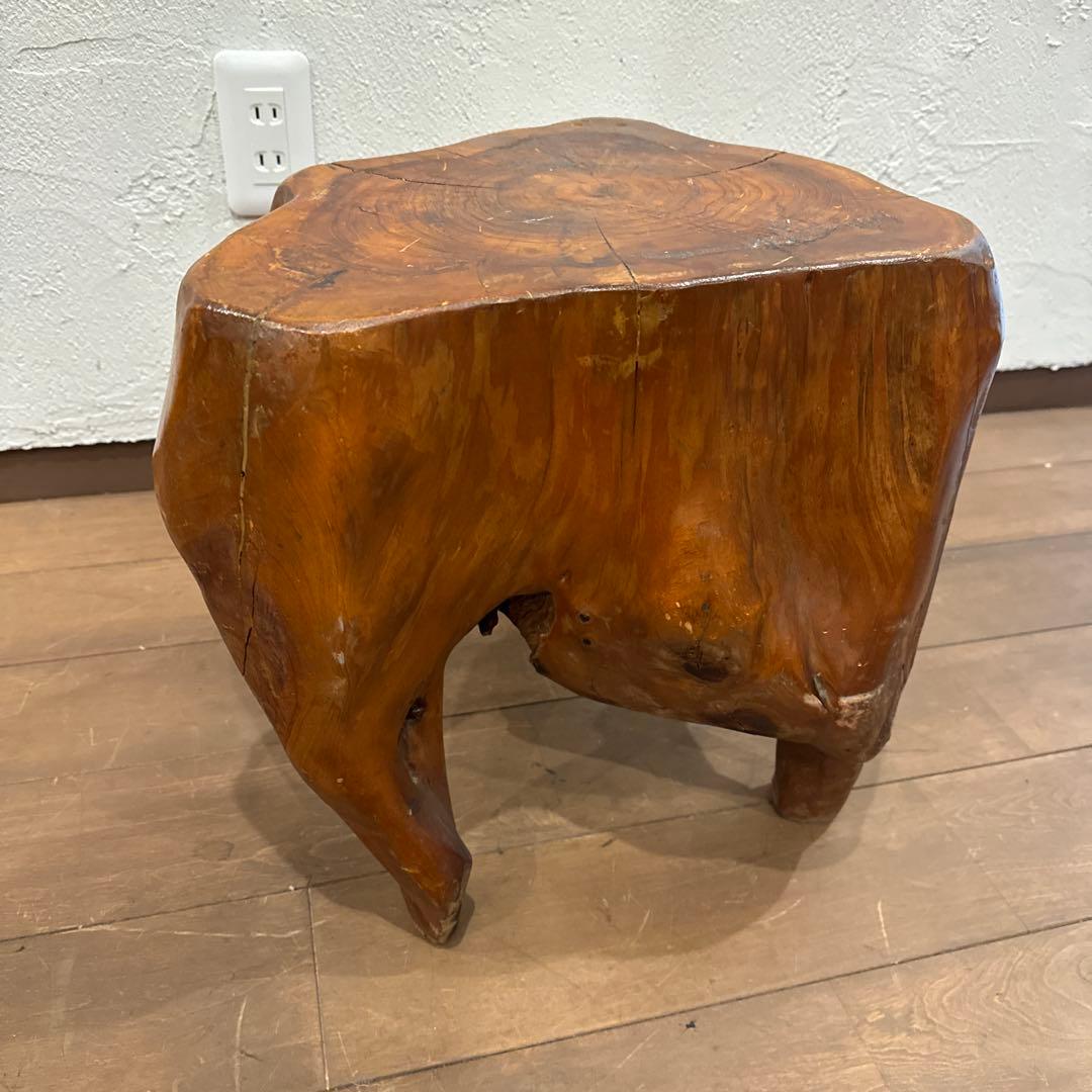 天然木 切り株 スツール オブジェ
