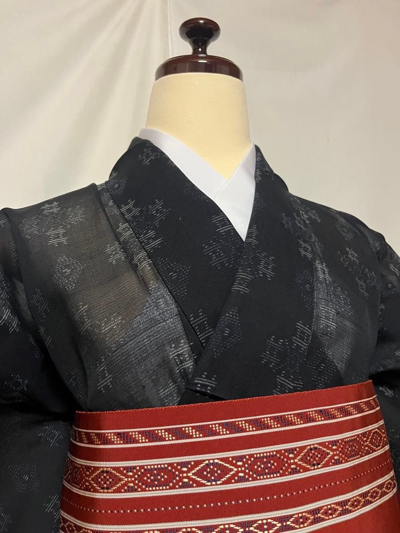 ☘️早い者勝ち☘️【国宝品】●国指定無形文化財【宮古上布】●苧麻●草木染●紬●盛夏