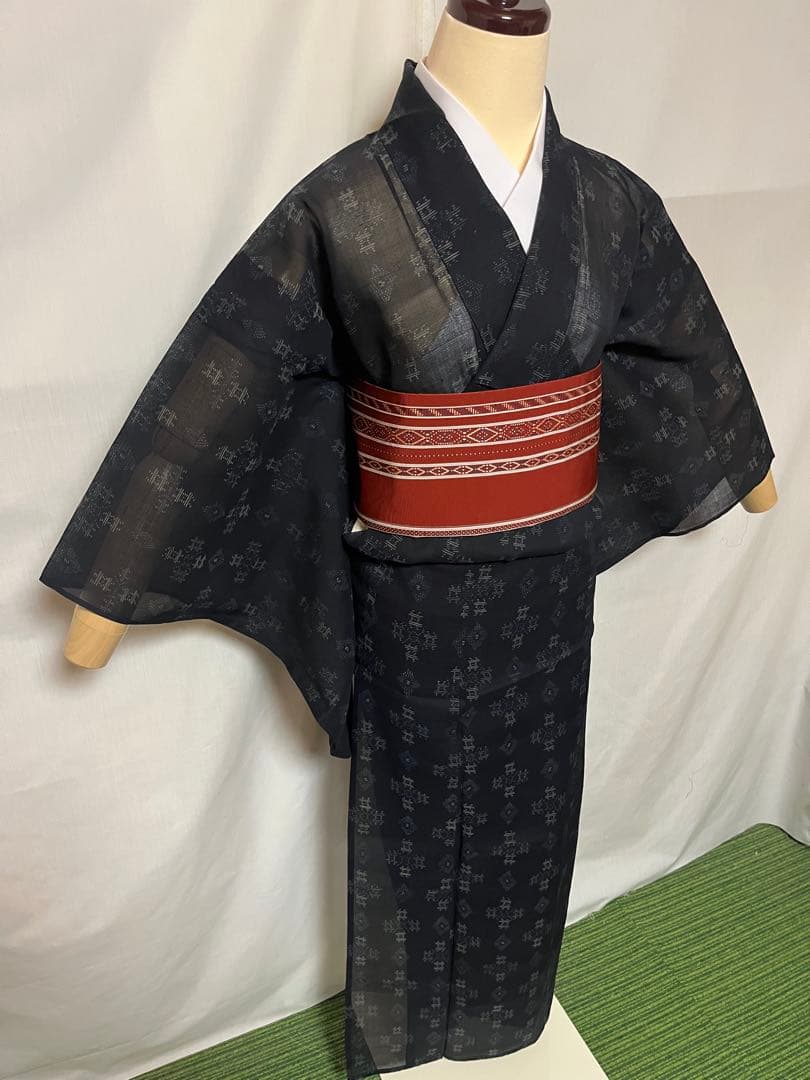 ☘️早い者勝ち☘️【国宝品】●国指定無形文化財【宮古上布】●苧麻●草木染●紬●盛夏