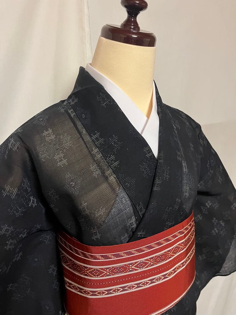 ☘️早い者勝ち☘️【国宝品】●国指定無形文化財【宮古上布】●苧麻●草木染●紬●盛夏