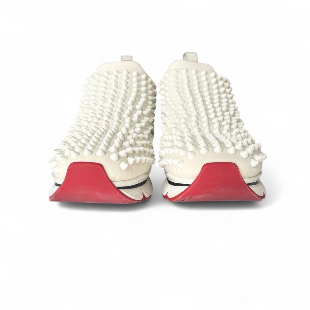 【特価❤︎美品】クリスチャンルブタン 厚底　スパイクスタッズ スニーカー37 白