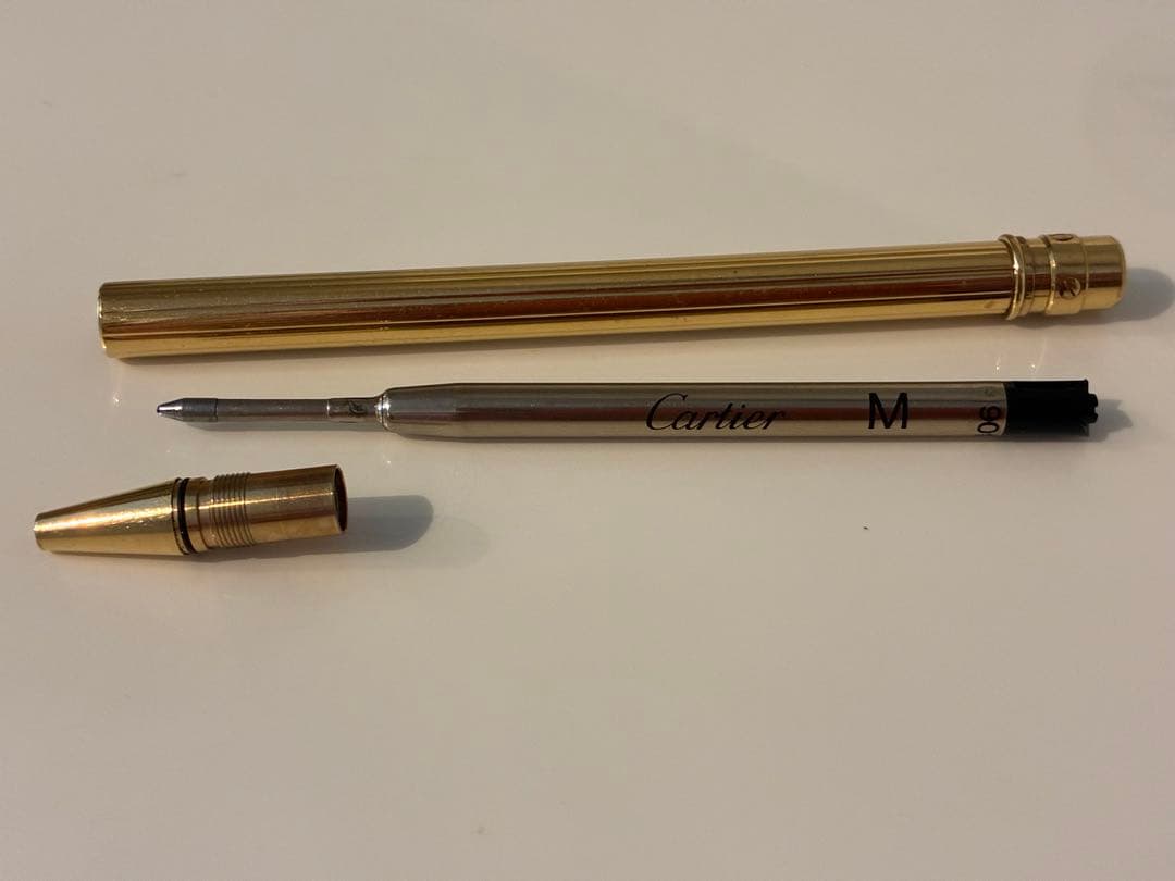【Cartier 】カルティエ サントス ボールペン ゴールド