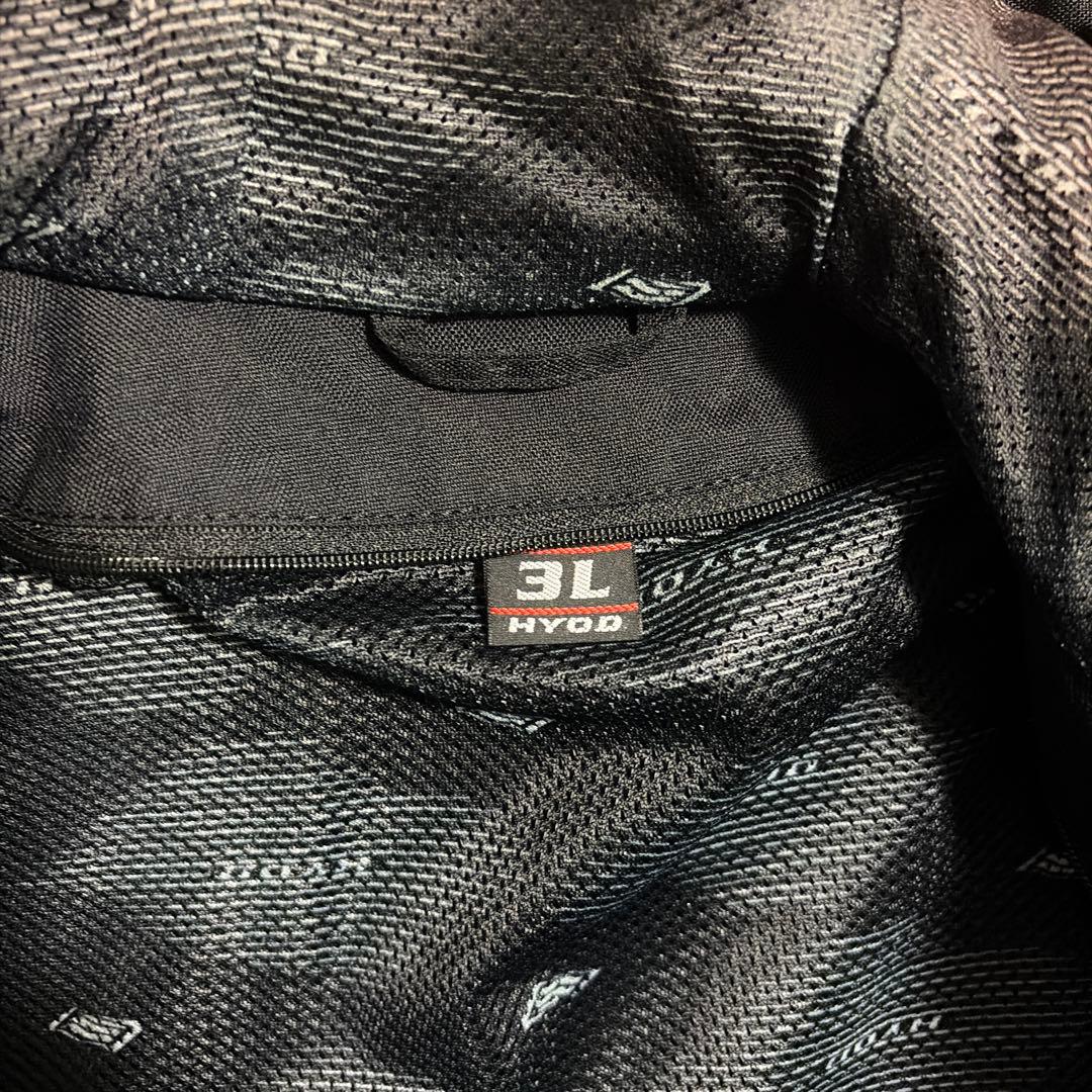 3L HYOD メッシュフード付きレザージャケット
