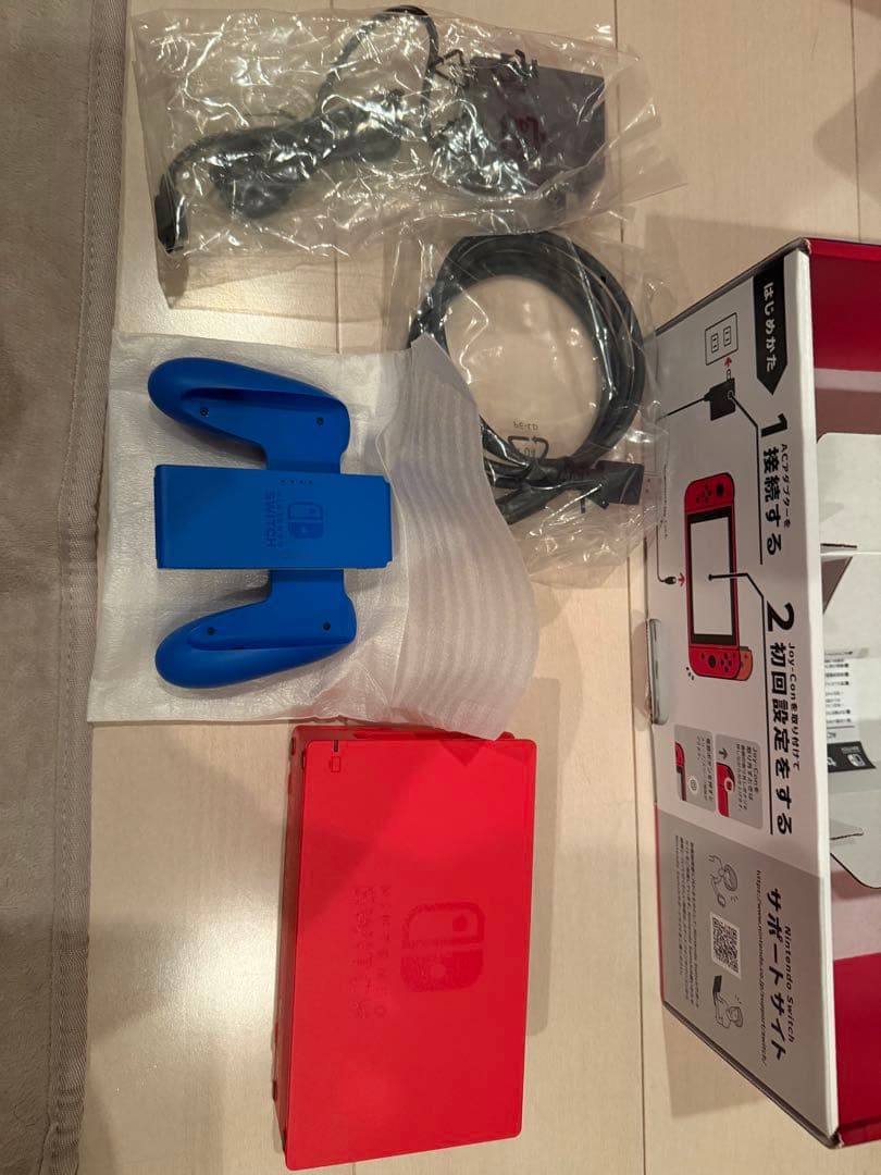 ☆美品☆ SWITCH/マリオレッド×ブルー セット　Switch マリオレッド