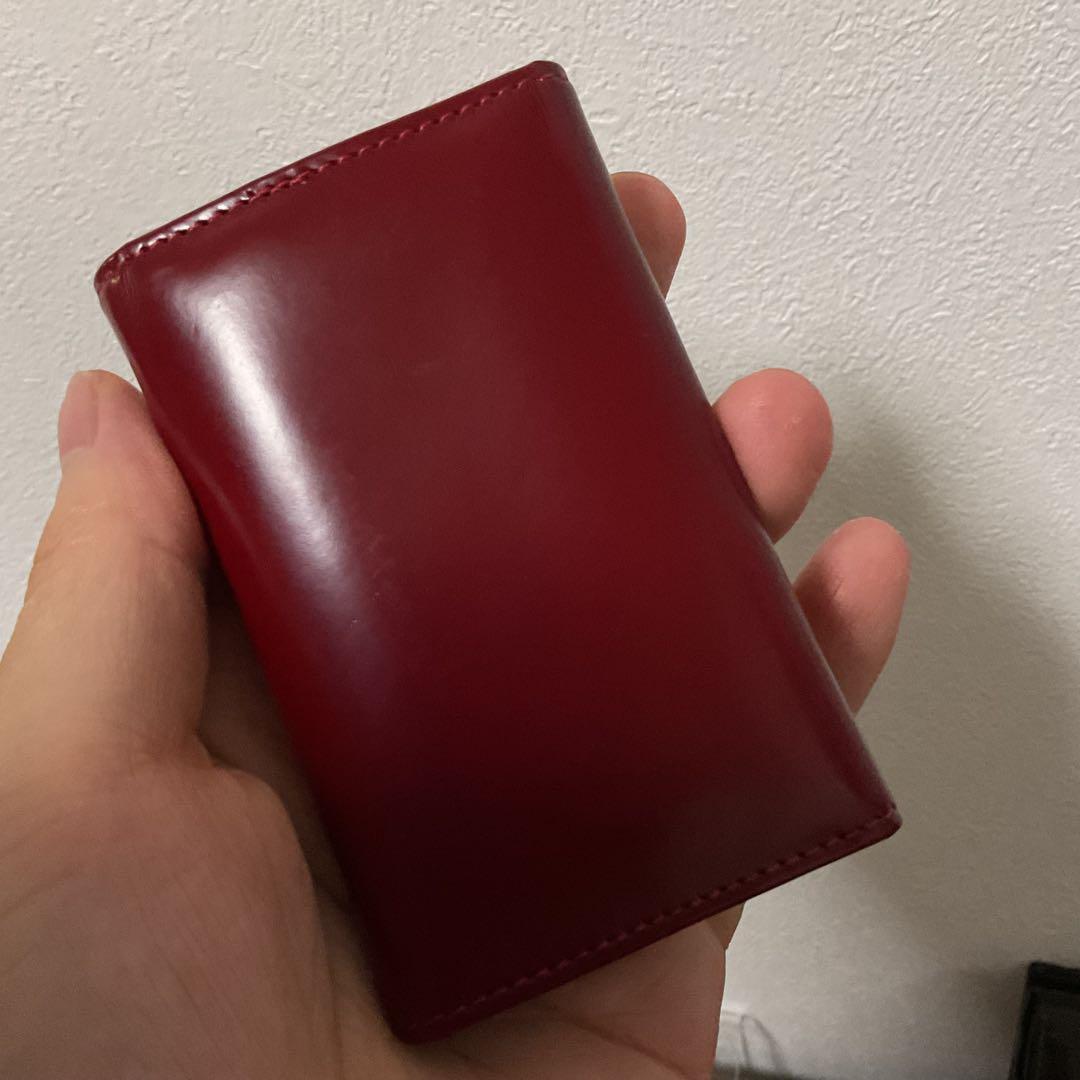 向日葵 新品未使用 美品 プラダ ロゴエンボス レザー キーケース