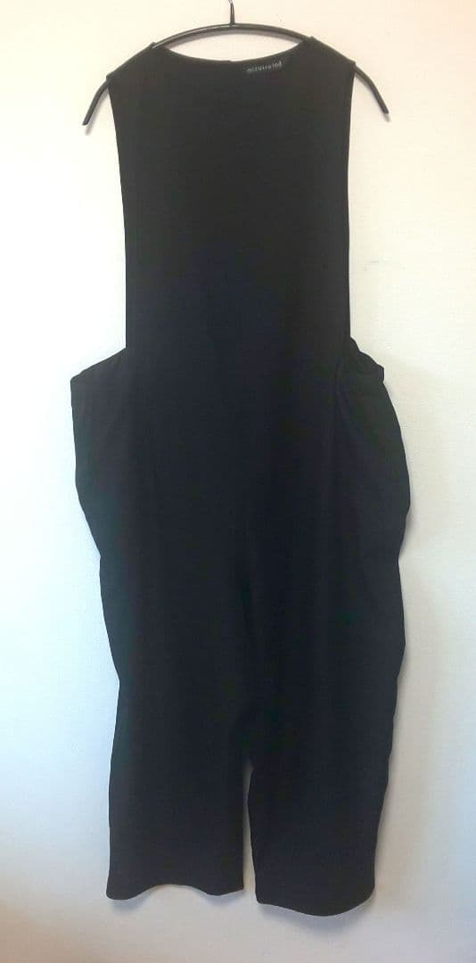 mizuiro ind ボートネックサロペット　ブラック