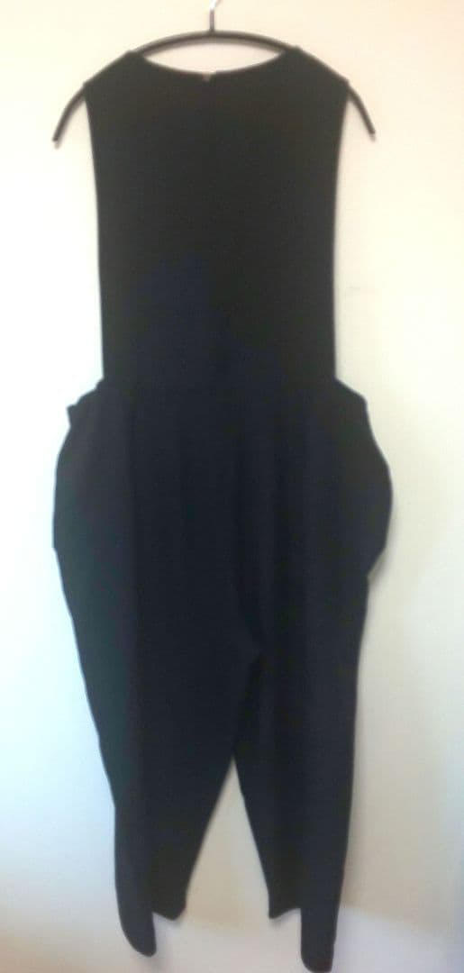 mizuiro ind ボートネックサロペット　ブラック