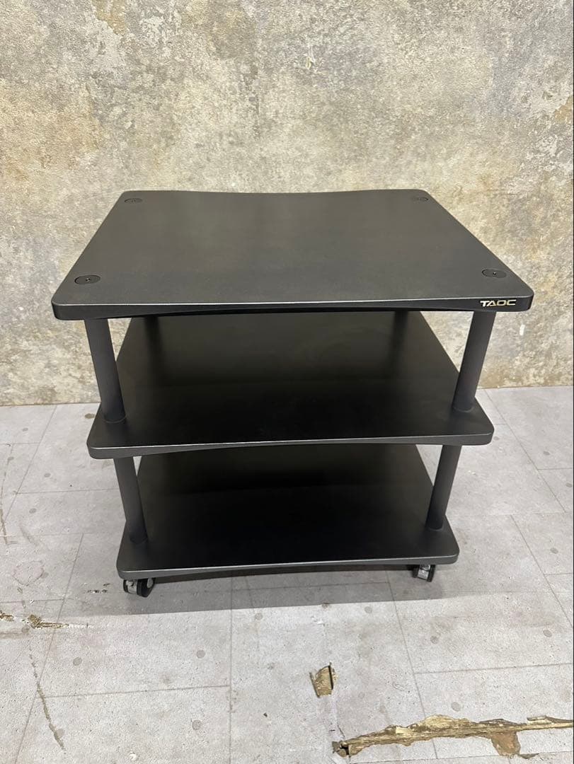 TAOC 3段 オーディオラック キャスター付 防振 設置台
