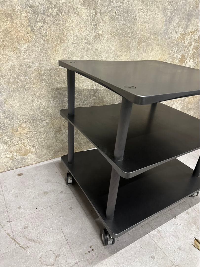 TAOC 3段 オーディオラック キャスター付 防振 設置台