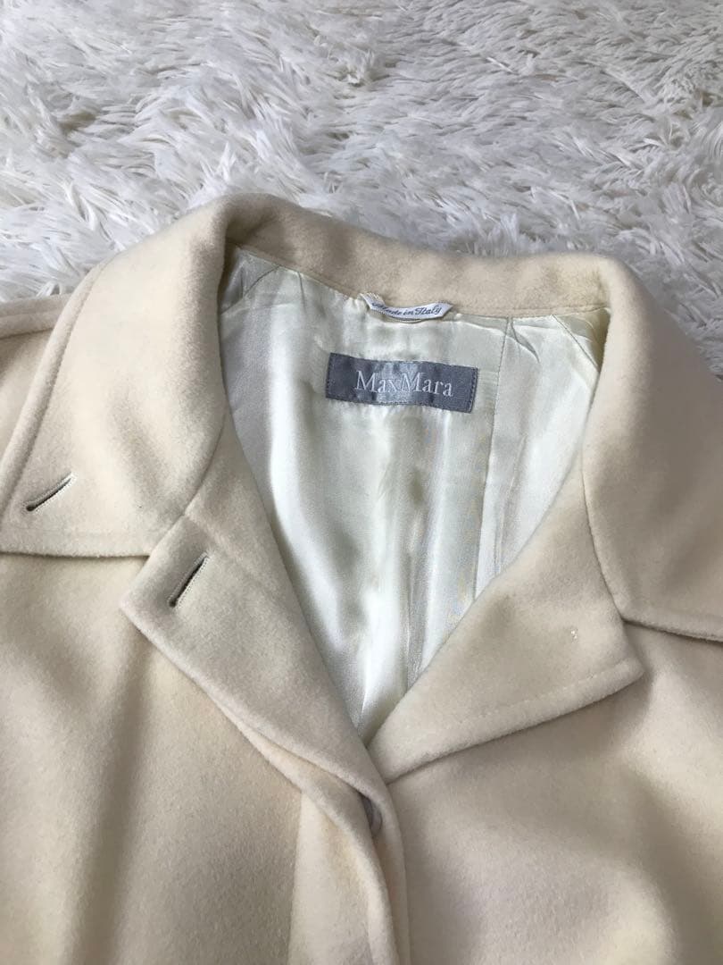【値下げ対応可能‼️】Max Mara ステンカラーコート ベルト付き Lサイズ
