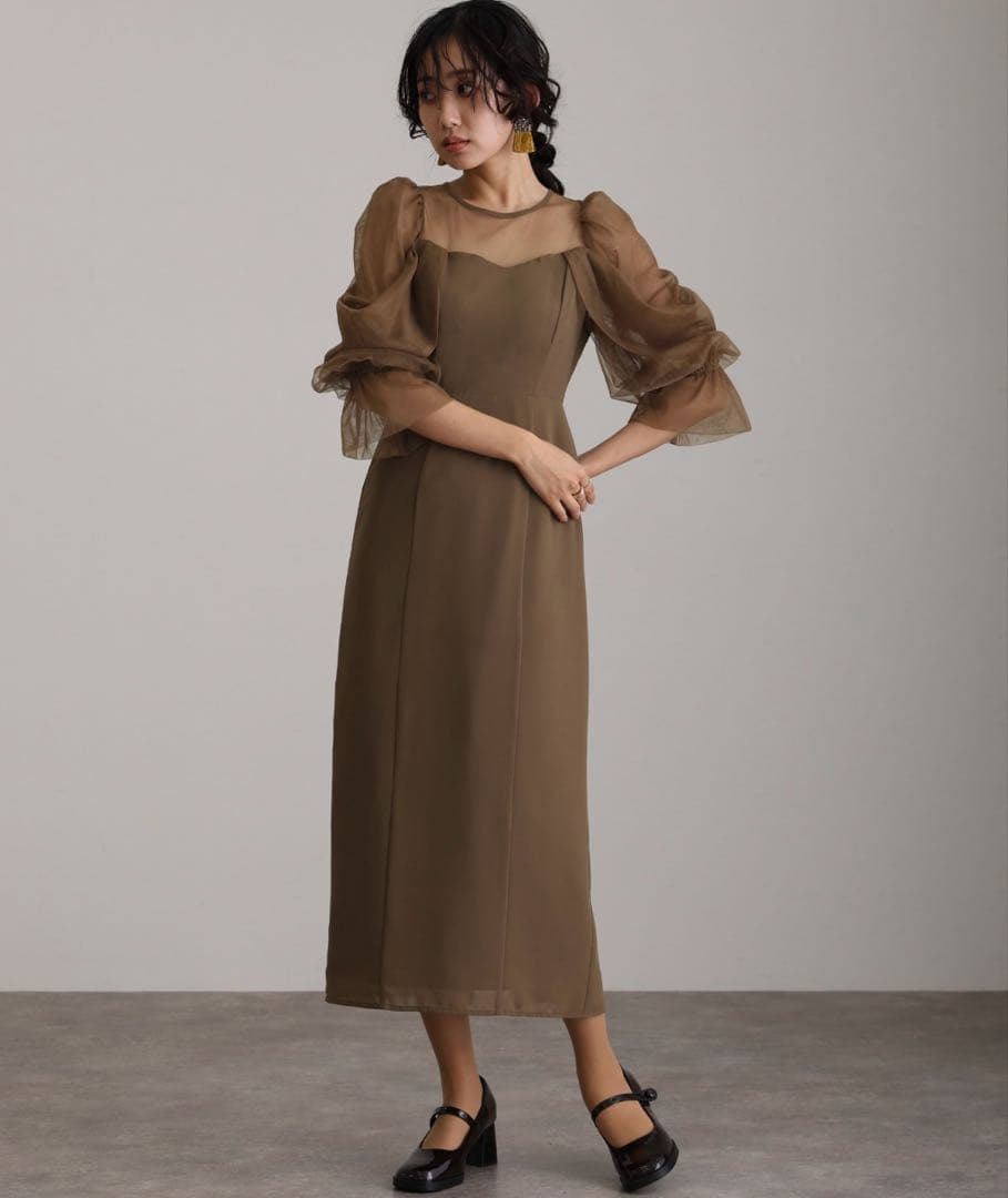 alto オケージョンドレス　アッシュブラウン