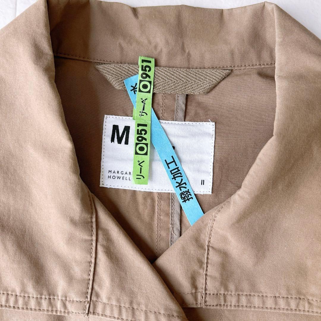 マーガレットハウエル COTTON POPLIN ステンカラー ロングコート B