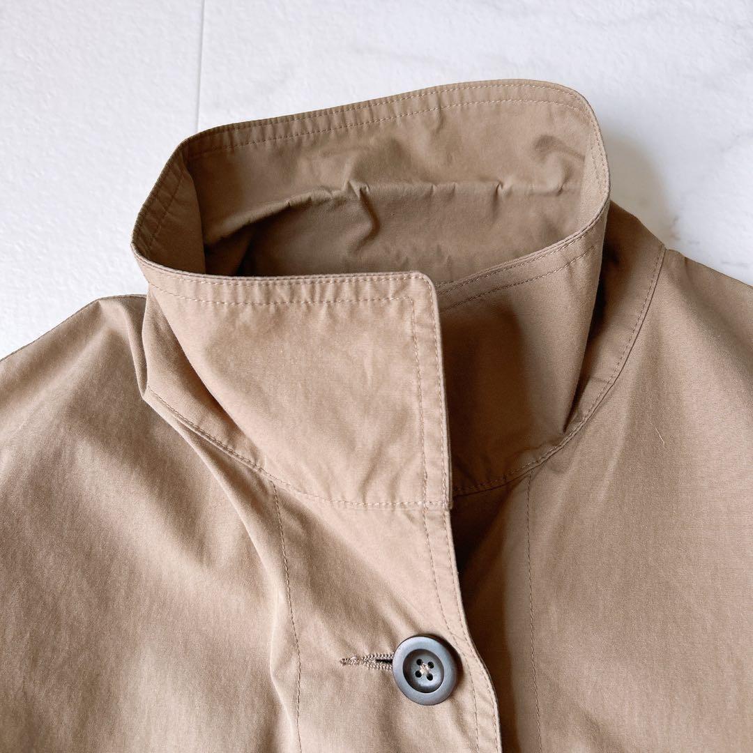 マーガレットハウエル COTTON POPLIN ステンカラー ロングコート B