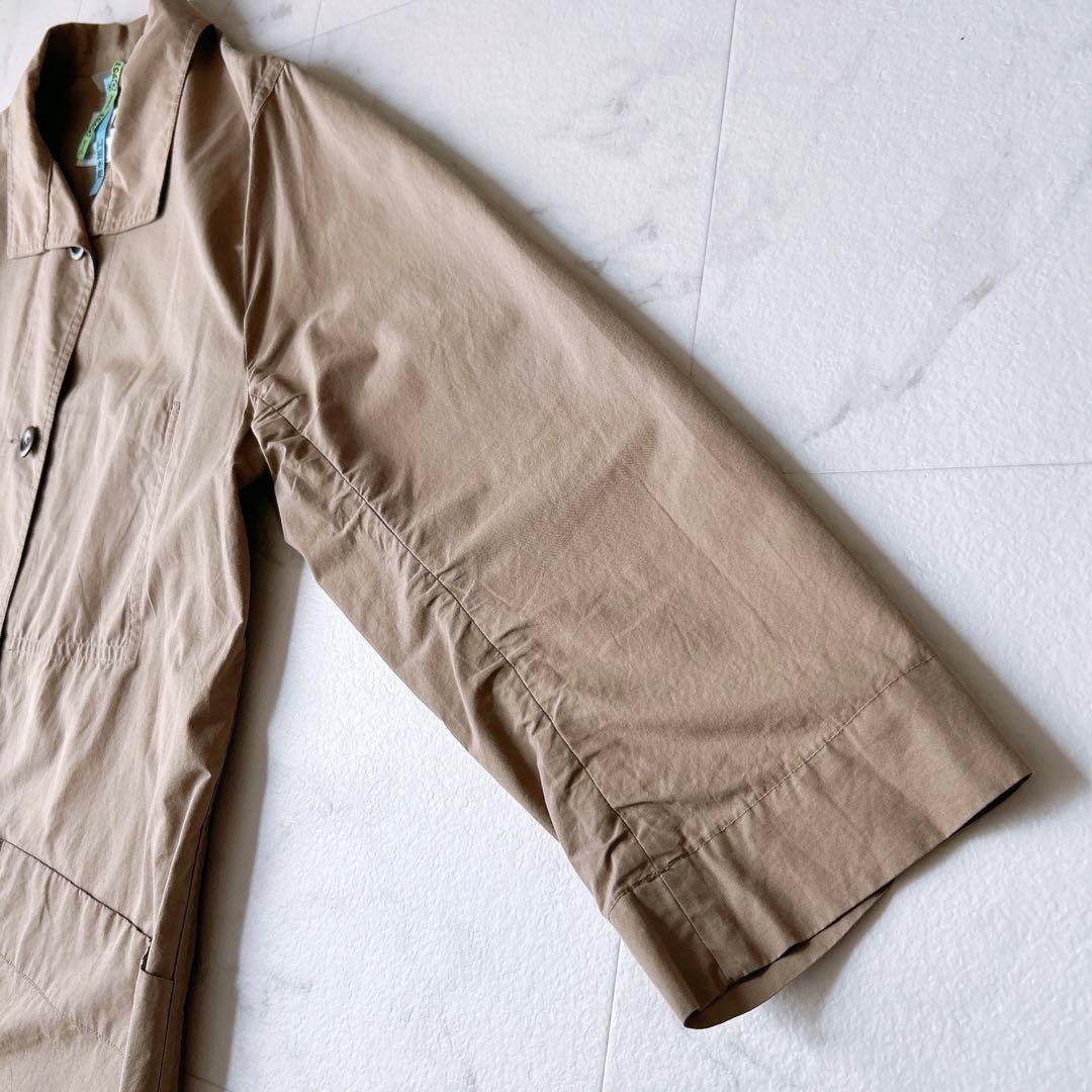 マーガレットハウエル COTTON POPLIN ステンカラー ロングコート B