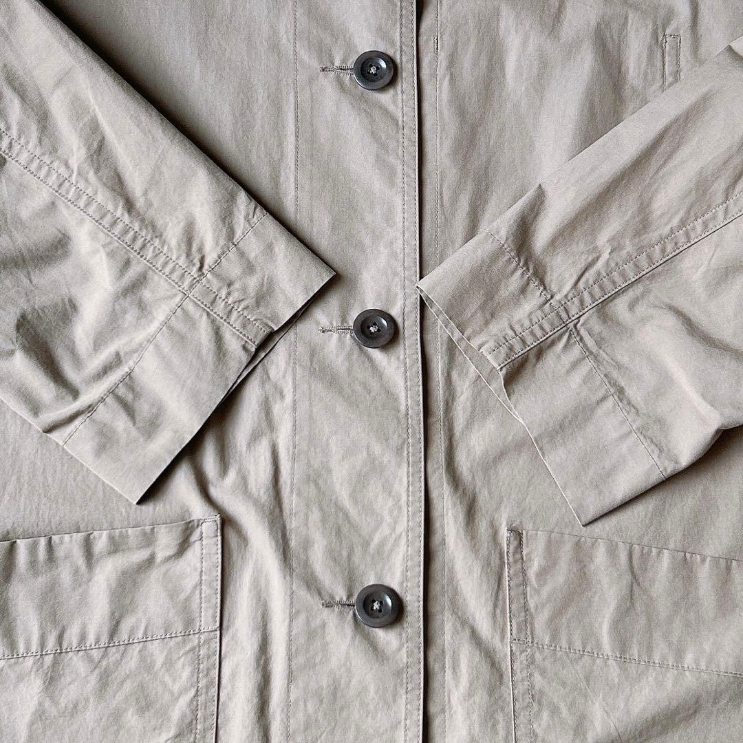 マーガレットハウエル COTTON POPLIN ステンカラー ロングコート B