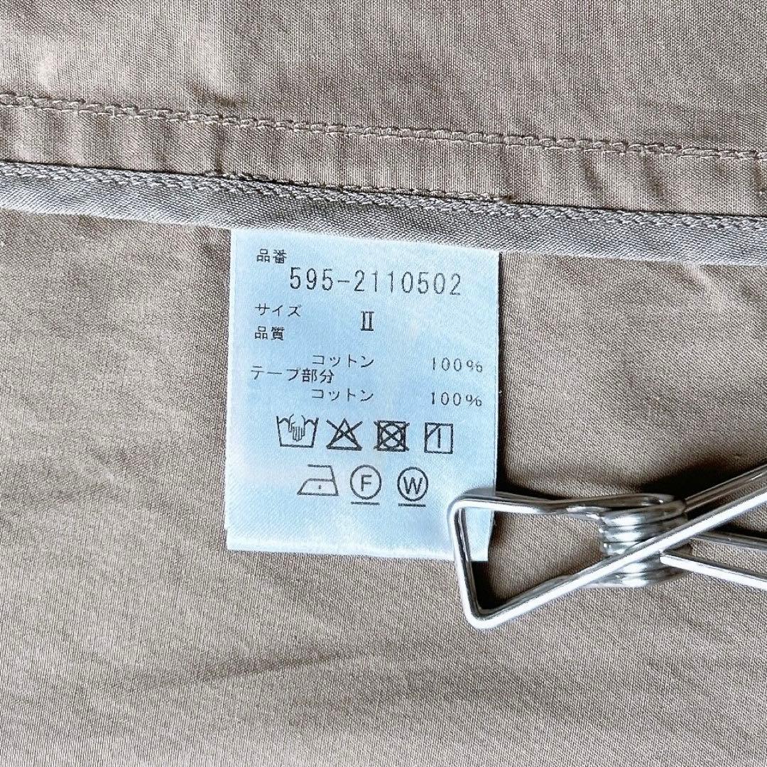 マーガレットハウエル COTTON POPLIN ステンカラー ロングコート B