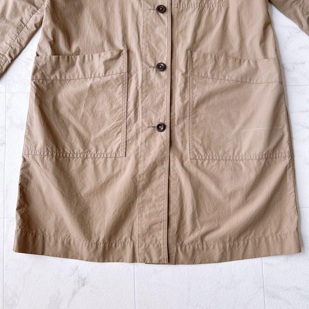 マーガレットハウエル COTTON POPLIN ステンカラー ロングコート B