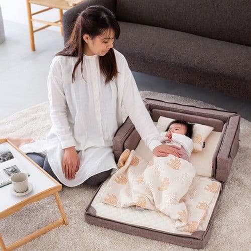 【大幅値下げ‼️】färska コンパクトベッドセット ブラウン