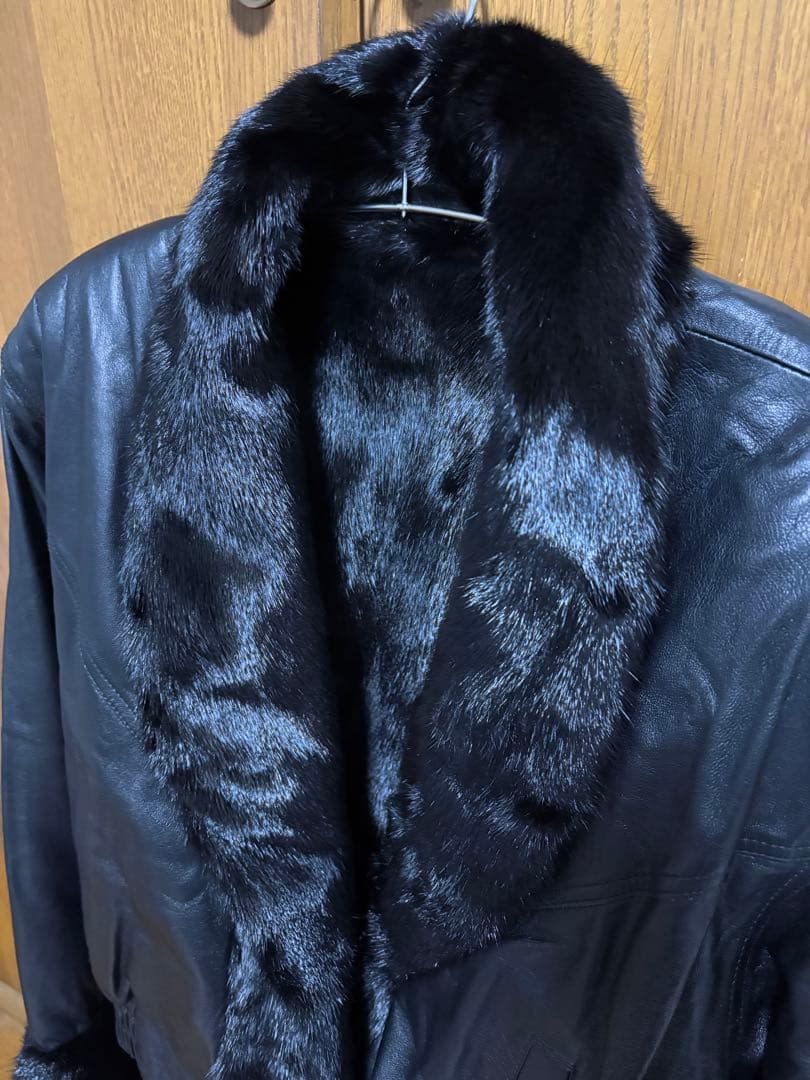 【三京商会】ミンクファー✕レザー リバーシブルジャケット 希少。
