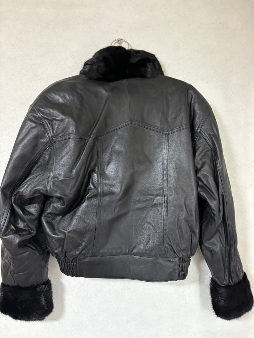 【三京商会】ミンクファー✕レザー リバーシブルジャケット 希少。