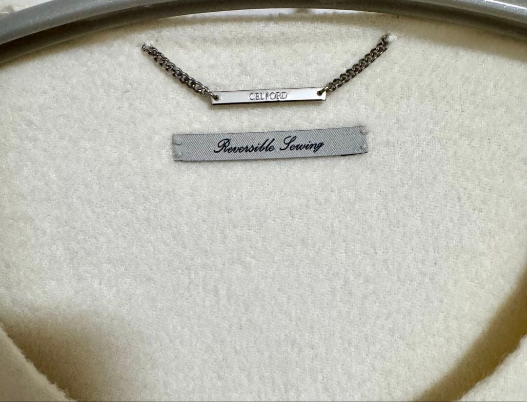 セルフォード ファーポケットケープジャケット ホワイト