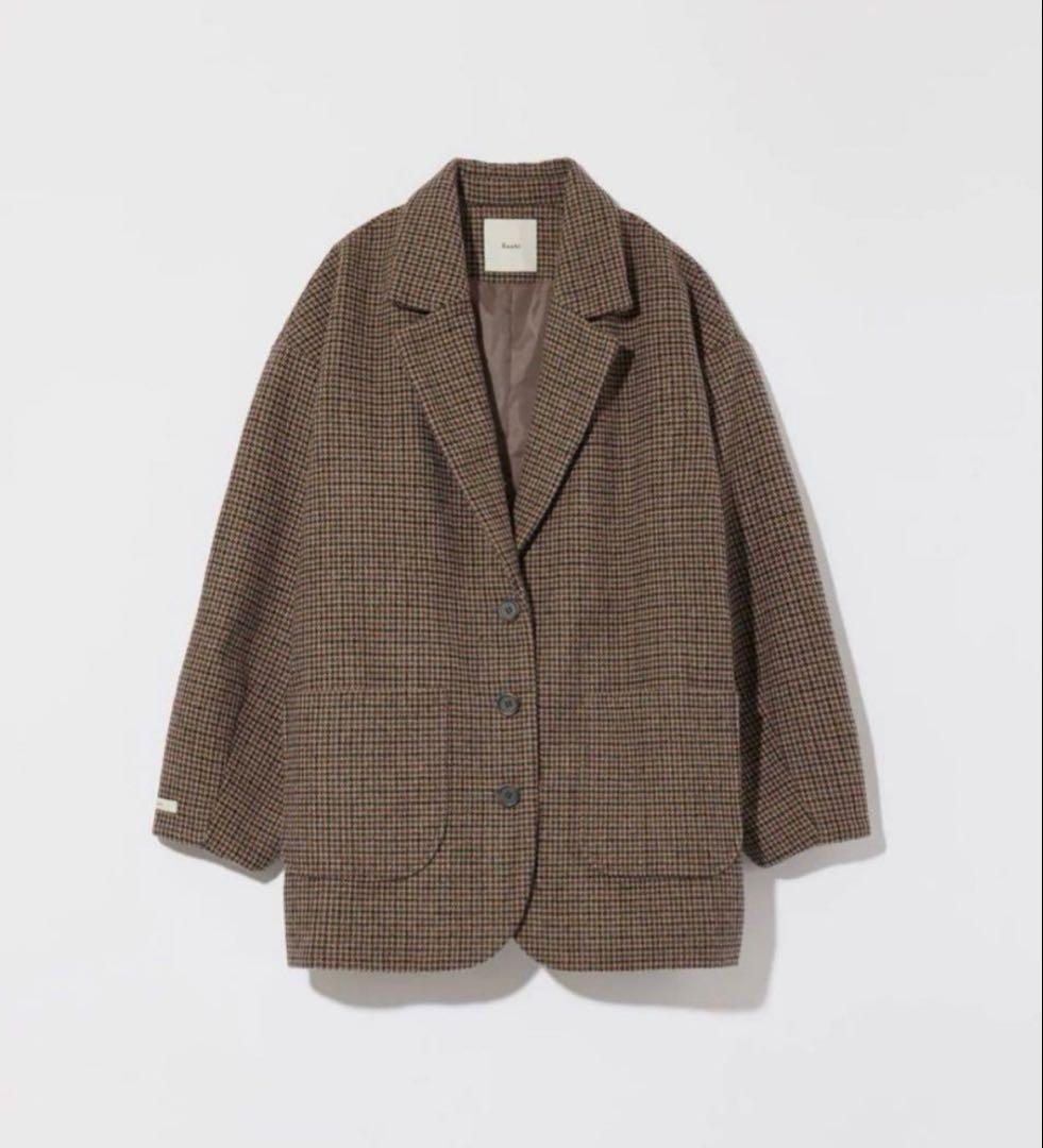 ジャケット・アウター Eaphi WOOL LIKE CHECK JACKET