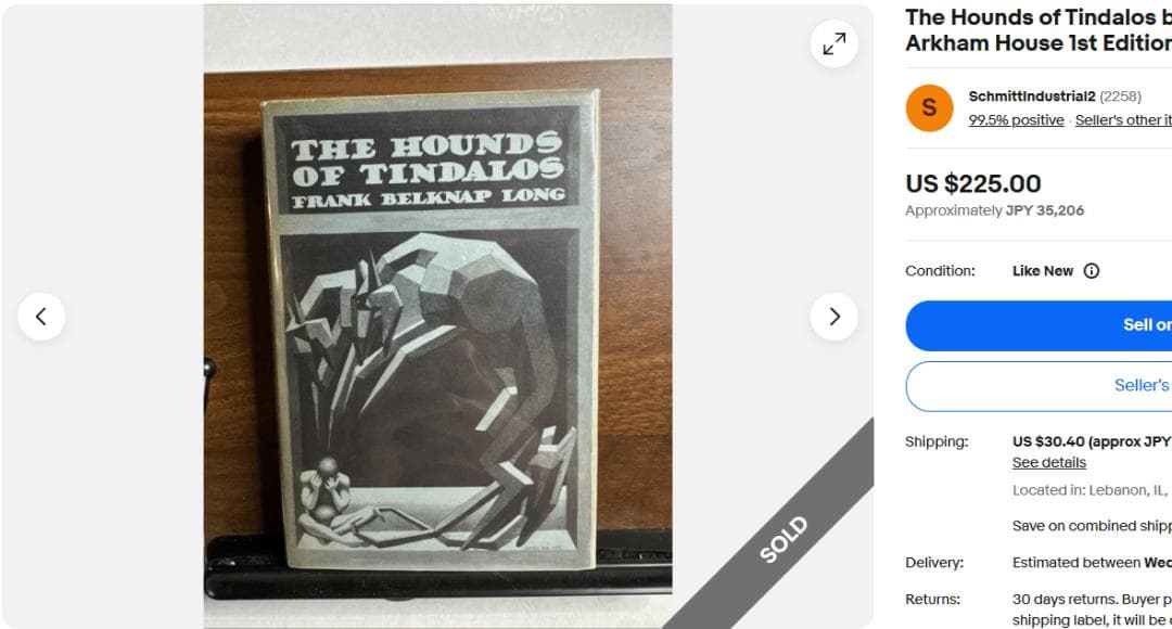 The Hounds of Tindalos アーカムハウス 洋書　値下げ不可