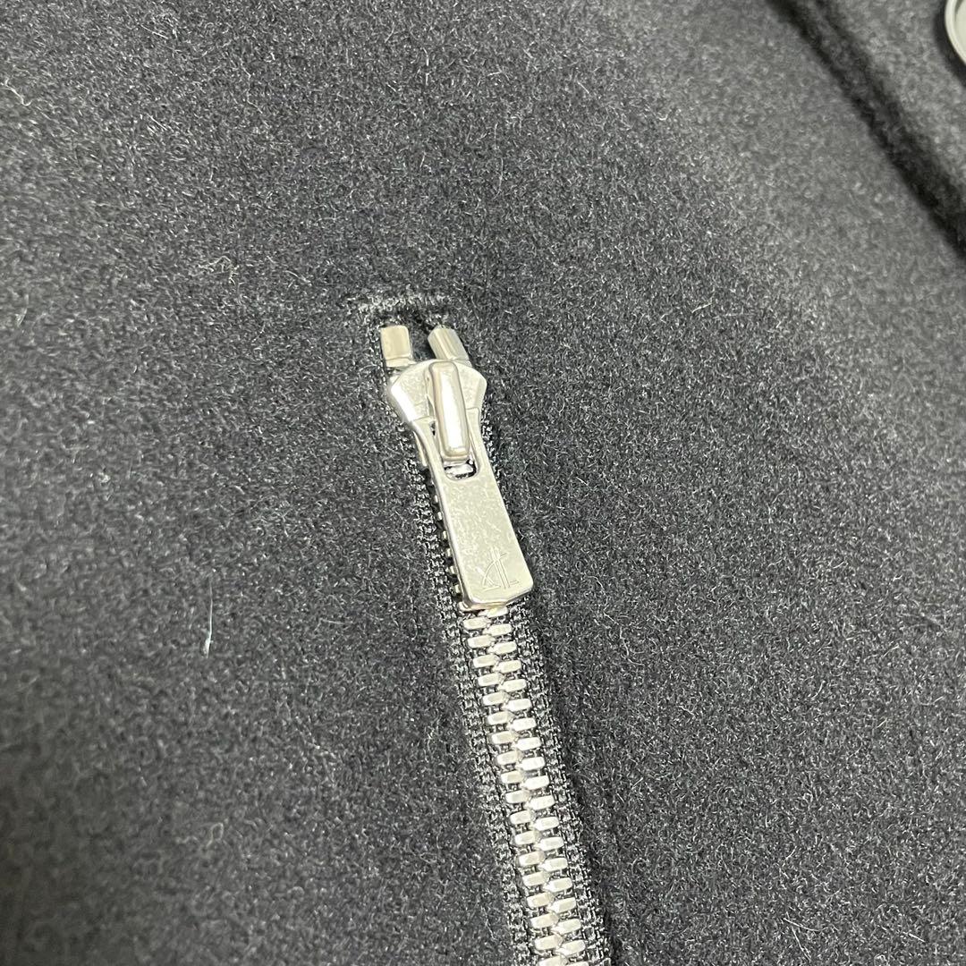 未使用級 エルヴィエプロダクションズ フランス製 ピーコート メルトン ネイビー